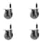 Service Caster 5'' Semi Steel Swivel 1'' Expanding Stem Caster Set Total Lock Brake, 4PK SCC-EXTTL20S514-SSS-1-4 - alternate 1